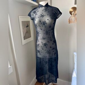 Black Sheer Maxi Dress